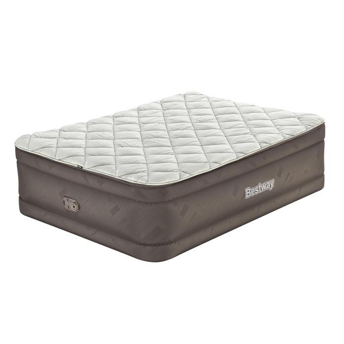 Надувний комфортний велюровий матрац Bestway 69145 203x152x51 см Двоспальний велюровий матрац
