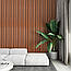 3Д рейки декоративні PS Натуральне дерево 2900*120*12мм декор панелі для стін вертикальні під дошки, фото 2