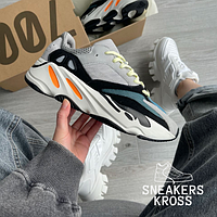 Мужские кроссовки Adidas Yeezy Wave Runner 700 V2 Solid Grey Premium, Адидас Изи Буст, Yeezy Boost 700