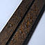Настінні панелі рейки PS Темне дерево Золото 2900*120*12мм декоративна рейка для стін під дошки дерев'яні, фото 4