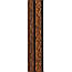 Настінні панелі рейки PS Темне дерево Золото 2900*120*12мм декоративна рейка для стін під дошки дерев'яні, фото 7