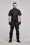 Тактичні штани з наколінниками Ріп-стоп чорний мультикам, фото 3
