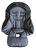 Чохол DavLu до стільчика для годування Peg Perego Siesta чорний (000050), фото 3