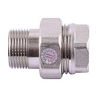 Сгон-американка прямой PROFESSIONAL 1/2" НИКЕЛЬ QP160 Chinazes Это Просто