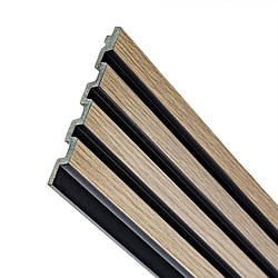 Пластикова 3Д рейка стінова PS Оливкове дерево Дошки 2900*120*11мм декоративні панелі для стін