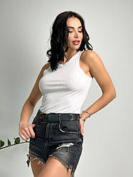 Майка жіноча рубчик "Effy" оптом | Батал