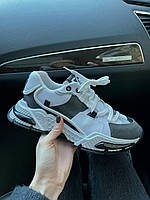 Женские демисезонные кроссовки DG Air Master (белые с черным) стильные кроссы DG007 Дольче Габбана