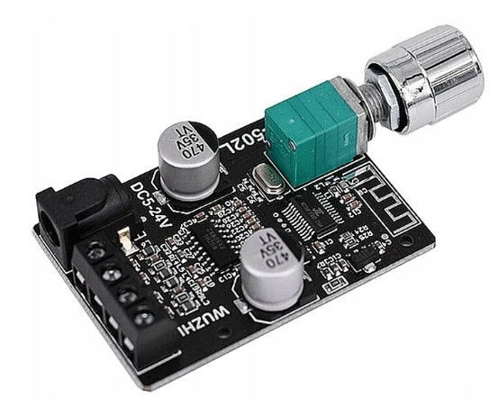 Плата підсилювача Bluetooth 5.0 50Wx2 ZK-502L DC 5-24V