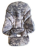 Чохол DavLu до стільчика для годування Peg Perego Siesta квіти абстракція сірий (000057)