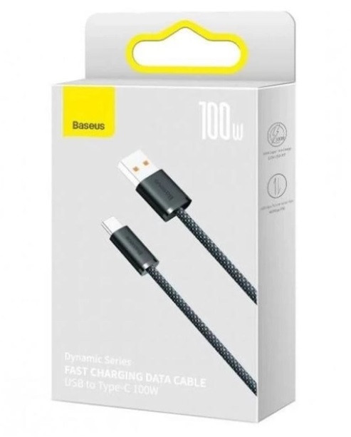 Кабель зарядний Baseus USB Type-C 100 Вт 1m ультра швидка зарядка та передачі даних