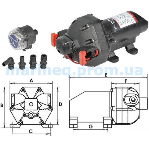 Помпа самовсмоктуюча автоматична Europump 11, 11 л/хв, фото 1