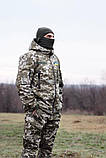 Зимова військова куртка Soft Shel (софтшел) піксель, фото 9