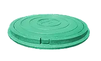Люк круглий (навантаження до 1,5т) зелений ІНСТАЛПЛАСТ