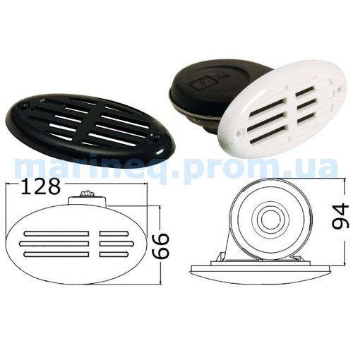 Горн врізний знімний, 112 дБ, фото 1