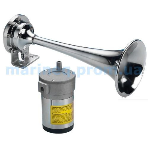 Горн з компресором, латунь хромована, фото 1