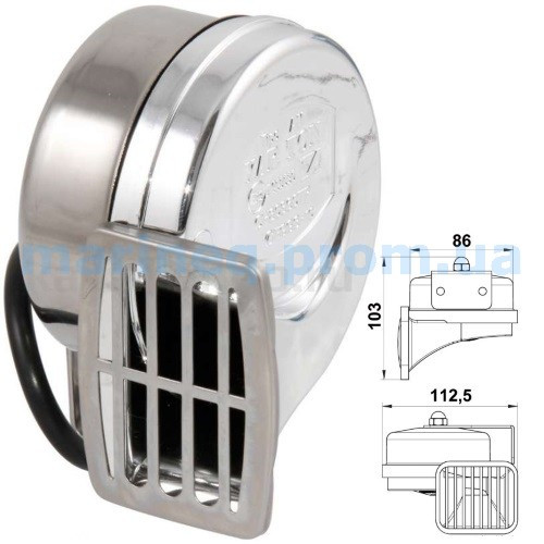 Горн мембранний, одинарний, фото 1