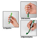 Набір маркерів акварельних  SANTI Glitter Brush, відтінки синього, 3 шт/уп., фото 4