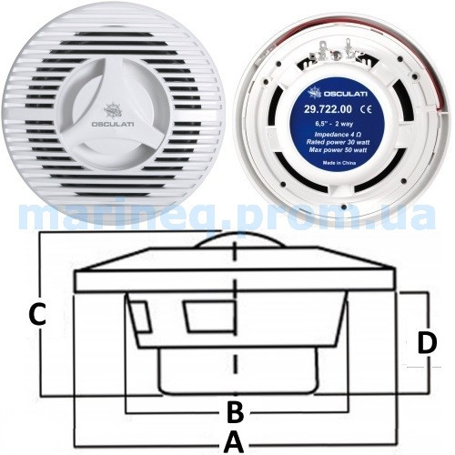Двосмугові Колонки, 100 Вт, білі., фото 1