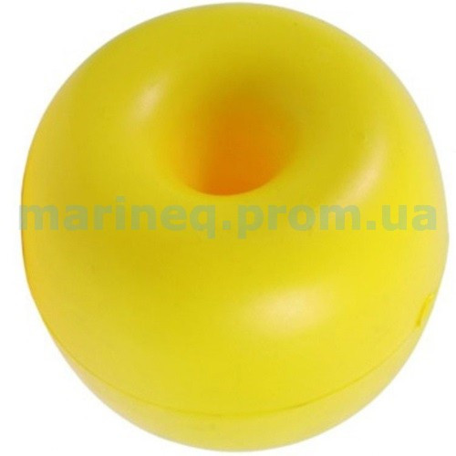 Буй з наскрізним отвором, діаметр 170 мм, жельый, фото 1
