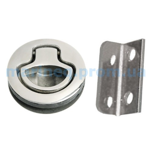 Ручка поворотна для відкриття люків пайола, без замка, нержавіюча сталь, фото 1