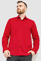 Рубашка мужская классическая однотонная темно-красный 186R30 Ager XXXL QT, код: 8229432
