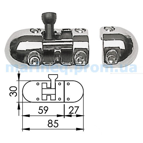 Засувка, нержавіюча сталь, фото 1