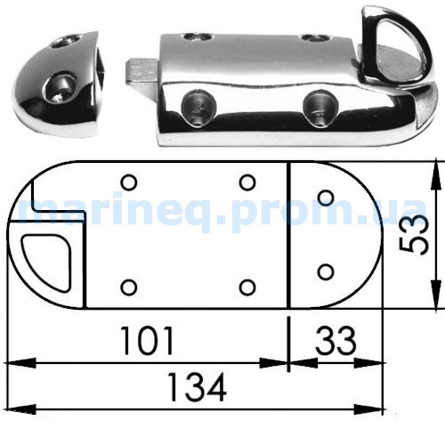 Обмежувач відкриття дверей підпружинений, фото 1