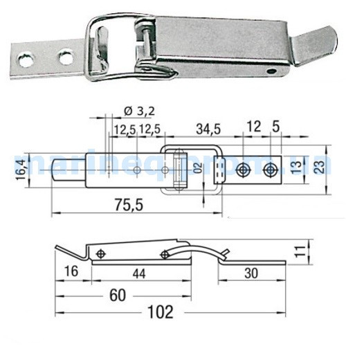 Засувка важільна, фото 1