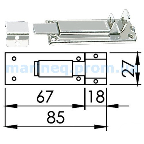 Засувка, антивібраційна, нержавіюча сталь, фото 1