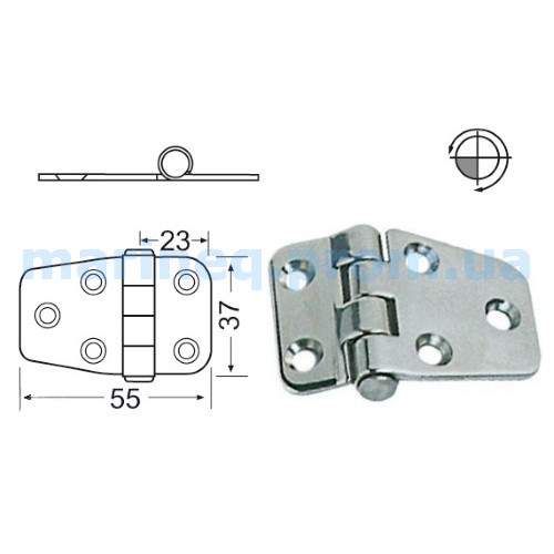 Петля, 72x38,5 мм, фото 1