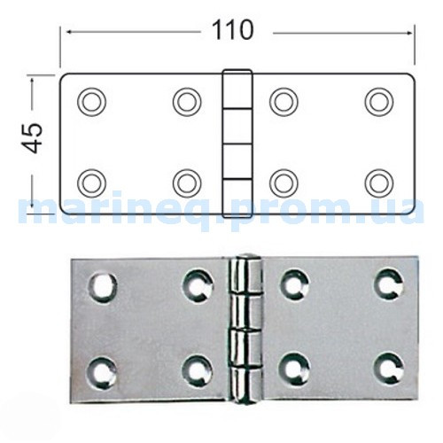 Петля, 45x110 мм, фото 1