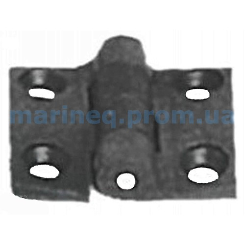 Петля, 38x38 мм, поліамід чорний, фото 1