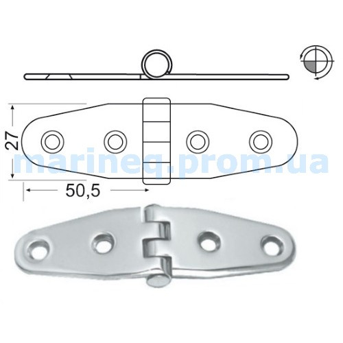 Петля, 101x27 мм, фото 1