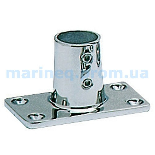 Підстава для релінгів, прямокутна, 90° ø 25 мм, фото 1