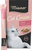 Лакомство Miamor Cat Snack Lachs Cream с лососем для укрепления иммунной системы кошек, 6 стиков х 15 г