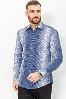 Рубашка мужская в полоску сине-белый 131R140125 Ager S QT, код: 8232391
