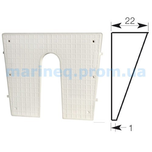 Захисна Накладка транцева, 420x340 мм, фото 1