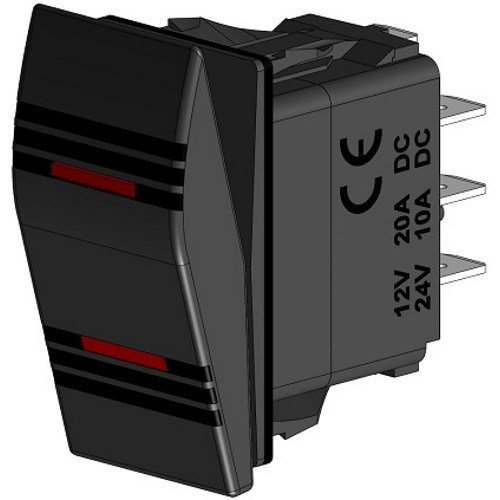 Водонепроникний вимикач On-Off-On. Арт. SF50713-3, фото 1