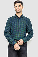 Рубашка мужская в клетку байковая зелено-синий 214R16-33-164 Ager S QT, код: 8385840