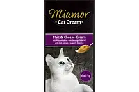 Ласощі Miamor Cat Snack Malt-Cream для виведення грудок шерсті з шлунку кішок, 6 стіків х 15 г