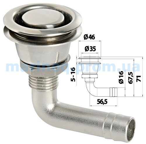 Головка вентиляційна для паливного бака, 90° Арт. SF30638, фото 1