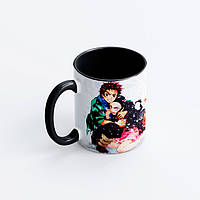Чашка Fan Girl Незуко и Танджиро Клинок, рассекающий демонов - Demon Slayer 330 мл (16462) QT, код: 7758172