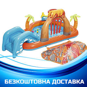 Надувний ігровий центр Bestway 53069 Лагуна з гіркою та кульками (53069)
