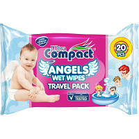 Детские влажные салфетки Ultra Compact Angels Baby 20 шт (8697420533328) ASN