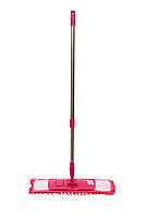 Швабра для підлоги з мікрофіброю Kornel KL-48 40 см Рожевий ZK, код: 8222522