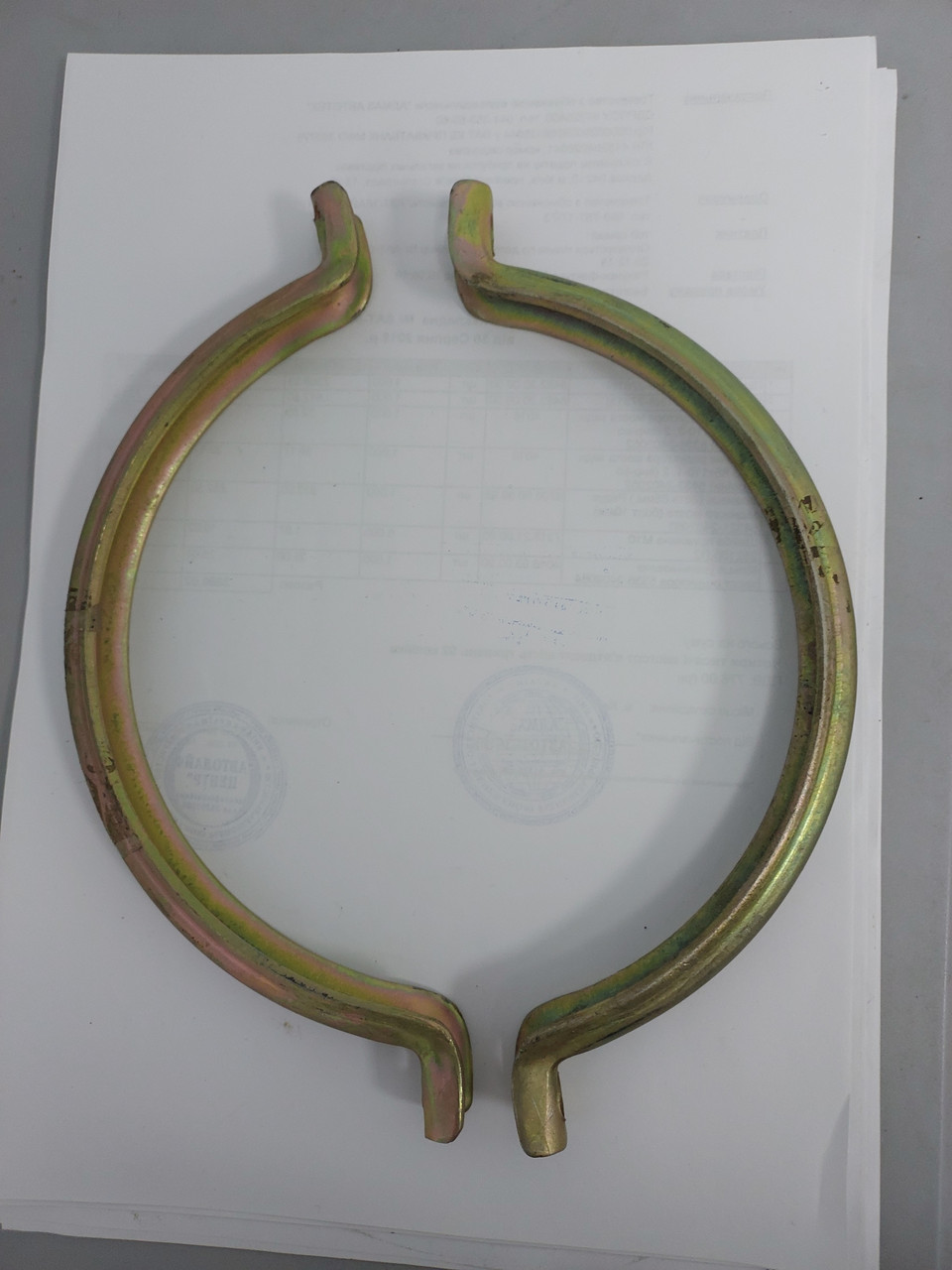 Хомут енергоакумулятора ТИП-24  100-3519246   КАМАЗ МАЗ КРАЗ комплект 2 шт, фото 1