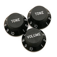 Набор ручек для потенциометров DIMARZIO DM2111 B STRAT KNOBS SET (BLACK)