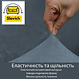 Чохол на офісне крісло універсальний велюровий знімний розмір L, чохол комп'ютерне крісло натяжний Сірий, фото 3