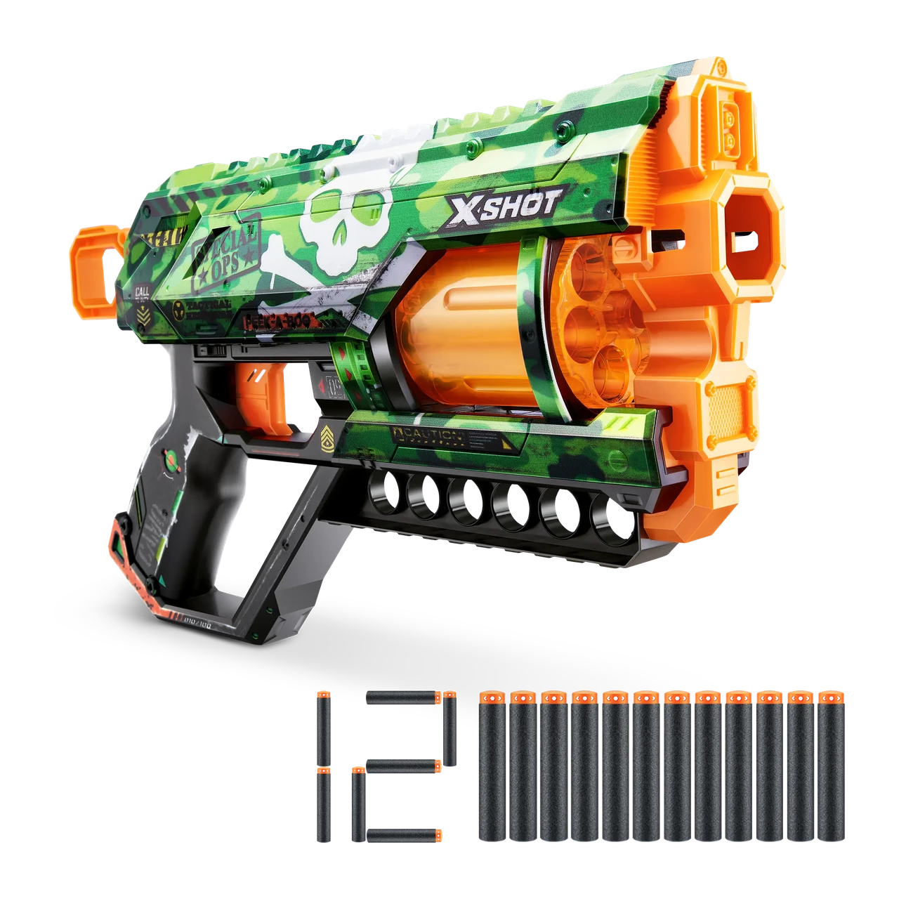 Бластер іграшковий X-Shot Skins Griefer Camo (12 м'яких патронів) 36561H
