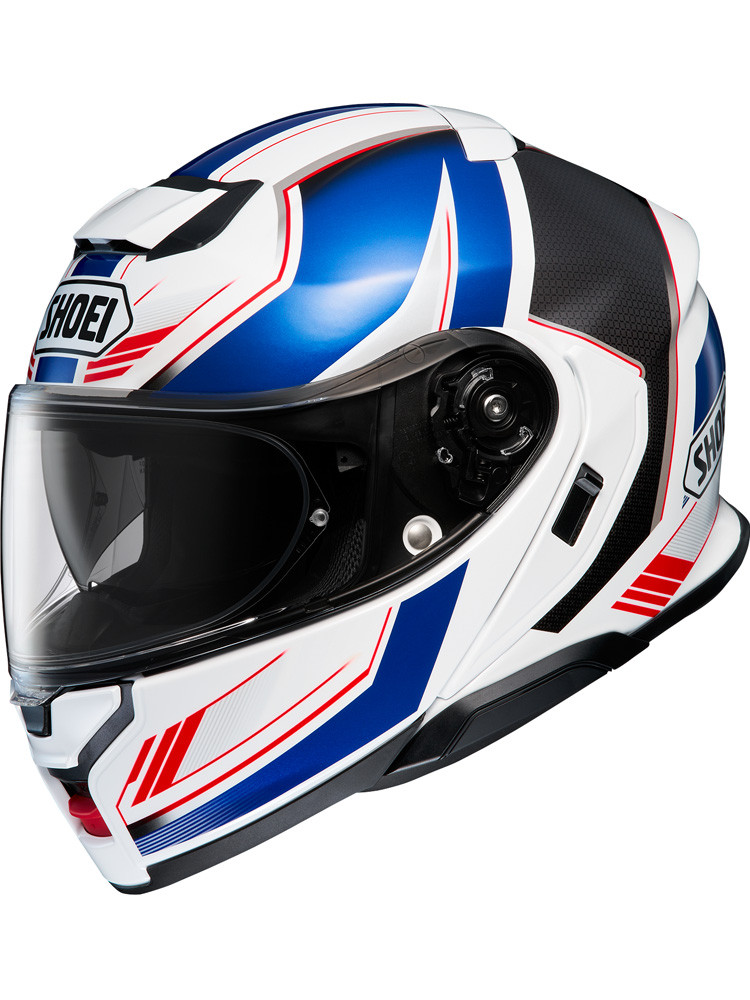 Мотошолом Shoei Neotec 3 Grasp TC-10 White blue